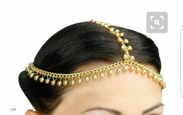 Indian Kundan Ethnic Traditional Jewelry Set Bridal Wear Beautiful backside meena Mathapatti - Image 7