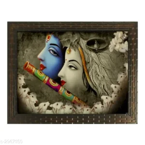 Stylish Synthetic Frame With Wood Art Painting
