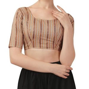 Women's Cotton Solid 3/4 Sleeve Regular Blouse Pack of 1