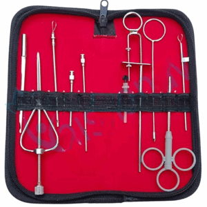 Teat Surgery Kit – Professional Veterinary Surgical Instruments for Animals, Cattle & Livestock, Complete Instruments Set for Teat Repair and Care, Stainless Steel Tools with Carry Case