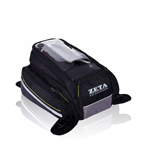 Motorcycle Tank Bag Magnetic Bag for Metal Tank Motorbikes 13 Liter.Tank Bag for Bike with Mobile Navigation Pouch