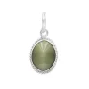 Lab Certified 9.25 Ratti / 8.32 Carat Cat's Eye/Lahsuniya Pendant (Locket) Silve