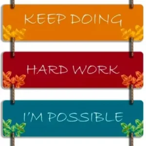 Motivational Decorative Wall Hanging Wooden Art Decoration item for Living Room | Bedroom | Home Decor | Gifts | Quotes Decor Item | Wall Art For Hall Set of 6