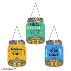 Good Food Good Mood Quote Decorative Wall Hanging Decoration item for Kitchen | Home Decor | House Warming Gifts | Kitchen Quotes Decor Item | Wall Decoration