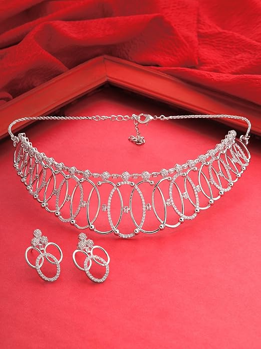 Pink Turquoise Multistrand Kundan Choker Necklace Earring Set For Women Ethnic ef ort