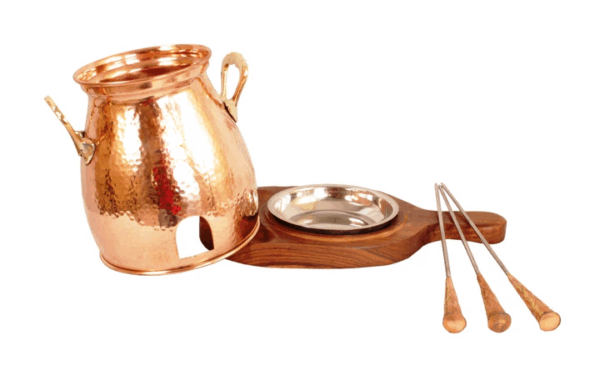 Pure Copper Table Tandoor With Wooden Bottom - Image 5