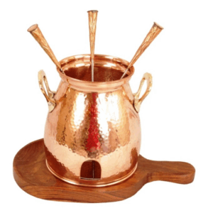 Pure Copper Table Tandoor With Wooden Bottom