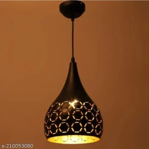 BALLOO Shape Lamp/Pendant Lamp/Ceiling Light/Outdoor Lamp to décor your Home/ Bedroom/ Drying Room/ Living room/ Restaurant and Decorative Pendants Ceiling Lamp (BLACK) COLOR HANGING LAMP.