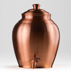 Pure Copper Kiwi Water Dispenser | Leak Proof Water Dispenser with Tap | Matte F
