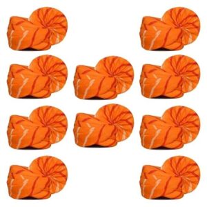 Safa Pagdi for Pooja Traditional Saffron Turban Religious Wedding Party Groom ag