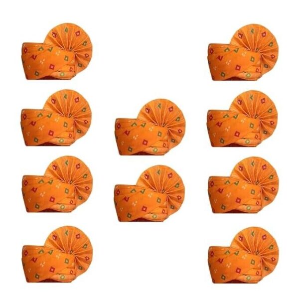 Safa Pagdi for Pooja Traditional Saffron Turban Religious Wedding Party Groom ag - Image 20
