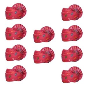 Safa Pagdi for Pooja Traditional Saffron Turban Religious Wedding Party Groom ae
