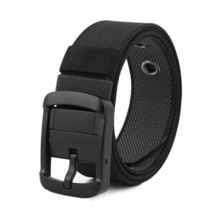 Men's Vegan Leather Belt for Men, Formal/Casual,Autolock,Black | Fit on up to 38
