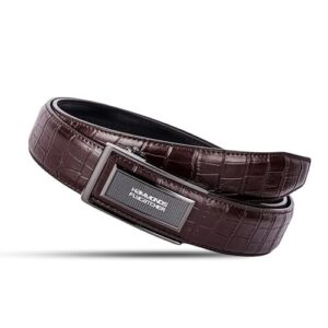 Genuine Leather Belt for Men, Premium Leather Belt with Auto Lock mechanism, Men