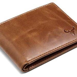 Leather Wallet for Men I Handcrafted I Credit/Debit Card Slots I 2 Currency Comp
