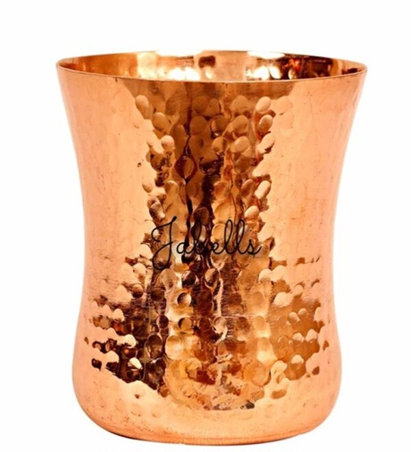 Set of 6 Copper Brass Leaf Designed Champange Glasses- 150ML each - Serving Cham - Image 3