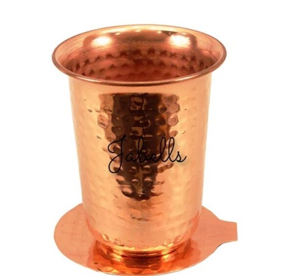 Set of 6 Copper Brass Leaf Designed Champange Glasses- 150ML each - Serving Cham - Image 13