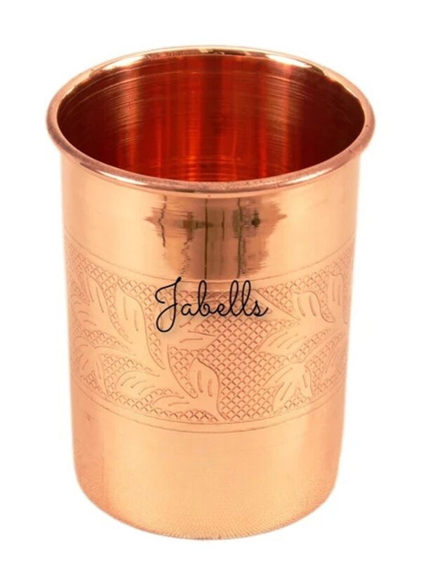Set of 6 Copper Brass Leaf Designed Champange Glasses- 150ML each - Serving Cham - Image 23