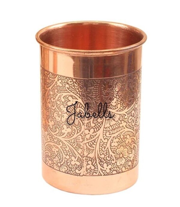 Set of 6 Copper Brass Leaf Designed Champange Glasses- 150ML each - Serving Cham - Image 24