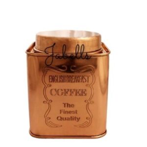 Pure Copper Coffee & Sugar & Tea Container, 4.7'' Inch - Coffee Container
