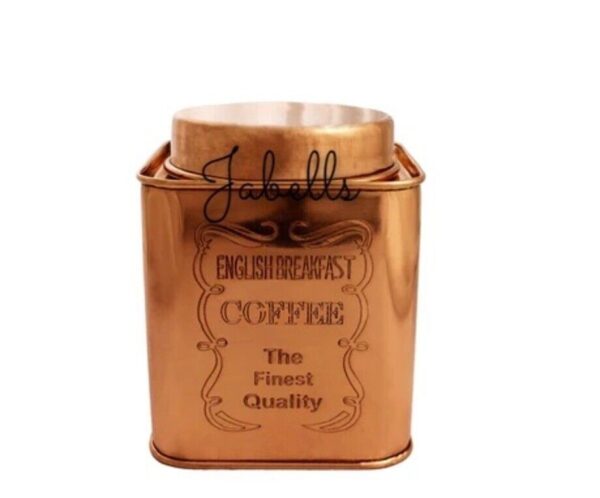 Pure Copper Coffee & Sugar & Tea Container, 4.7'' Inch - Coffee Container