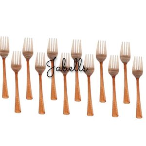 Copper Baby Fork, Flatware, Tableware Home Hotel Restaurant, Length 6.1" Inch -