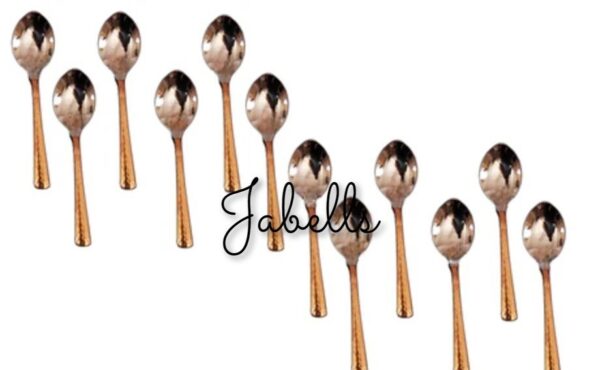 Copper Baby Fork, Flatware, Tableware Home Hotel Restaurant, Length 6.1" Inch - - Image 6