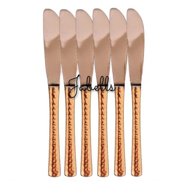 Copper Baby Fork, Flatware, Tableware Home Hotel Restaurant, Length 6.1" Inch - - Image 9