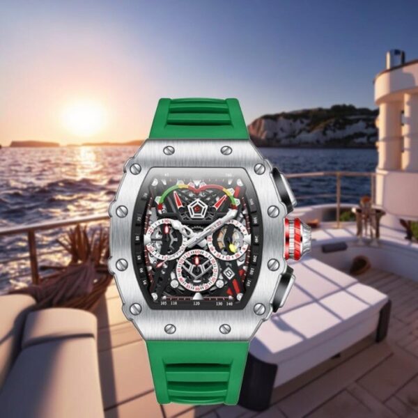 Multifunction Watch - with Day, Date, and 24-Hour Sub-Dials” | Water Resistant S - Image 3