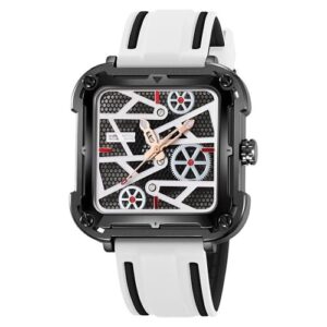 Quartz Analog Square Watch for Men – Stylish Wristwatch, Waterproof Casual Watch