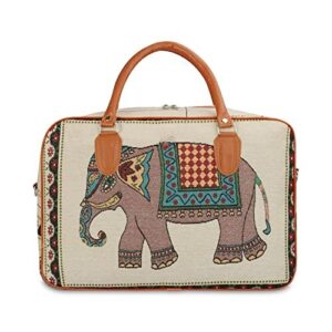 Small Canvas Duffle Travel Bag for Men and Women, Luggage Travelling Bag for Wom