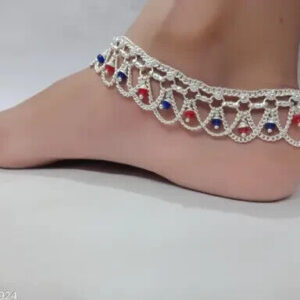 Kundan Indian Jewelry Set Anklet Payal Pajib Payjeb Jewellery Traditiona Set d | eBay
