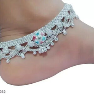 Kundan Indian Jewelry Set Anklet Payal Pajib Payjeb Jewellery Traditiona Set j | eBay