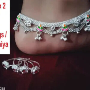 Kundan Indian Jewelry Set Anklet Payal Pajib Payjeb Jewellery Traditiona Set v | eBay