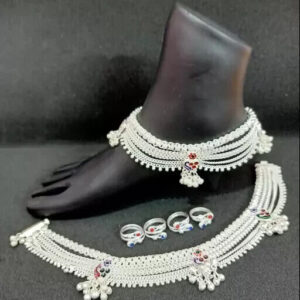 Indian Bridal Jewelry Set Kundan Jewelry Set Anklet Payjeb Paijeb Payal e | eBay