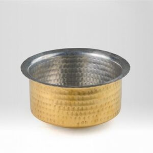 Pure Brass Hammered, Polished Patila for Cooking | Tope/Tapeli/Bhaguna | Pital P