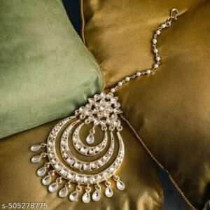 Kundan GoldPlated Jewelry Indian Jewelry Mang Tikka TIka Head Jewellery Seto | eBay