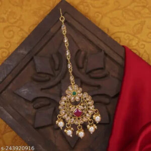 Kundan GoldPlated Jewelry Indian Jewelry Mang Tikka TIka Head Jewellery Setj | eBay