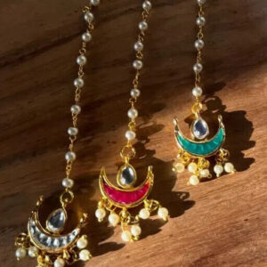 Kundan GoldPlated Jewelry Indian Jewelry Mang Tikka TIka Head Jewellery Setj | eBay