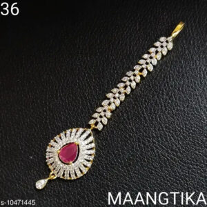 Kundan GoldPlated Jewelry Jewelry Mang Tikka TIka  Head Jewellery CZ/AD | eBay