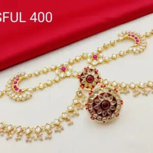 Kundan GoldPlated Shisful Jewelry Pakistani Maroon Stud Sheeshphool Jewelry Sete | eBay