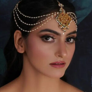 Kundan GoldPlated Jewelry Pakistani Jewelry Mang Tikka TIka  Head Jewellery SetZ | eBay