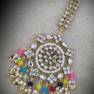 Kundan GoldPlated Jewelry Pakistani Jewelry Mang Tikka TIka  Head Jewellery SetY | eBay