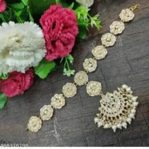 Kundan GoldPlated Jewelry Mang Tikka TIka Head Jewellery Set Buy 1 Get 1 free D | eBay
