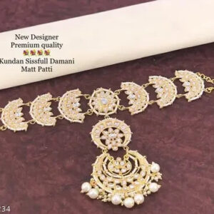 Kundan GoldPlated Jewelry Pakistani Jewelry Mang Tikka TIka  Head Jewellery Setf | eBay