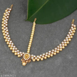 Kundan GoldPlated Jewelry Pakistani Jewelry Mang Tikka TIka  Head Jewellery Setb | eBay