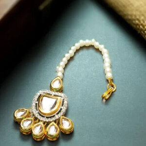 Kundan GoldPlated Jewelry Mang Tikka TIka Head Jewellery Set Buy 1 Get 1 free a | eBay