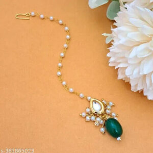 Kundan GoldPlated Jewelry Mang Tikka TIka Head Jewellery Set Buy 1 Get 1 free E | eBay