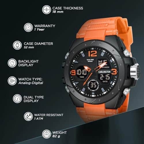 Series Analog-Digital Sports Watches for Men and Boys with Alarm, Stopwatch, Bac | eBay - الصورة 3