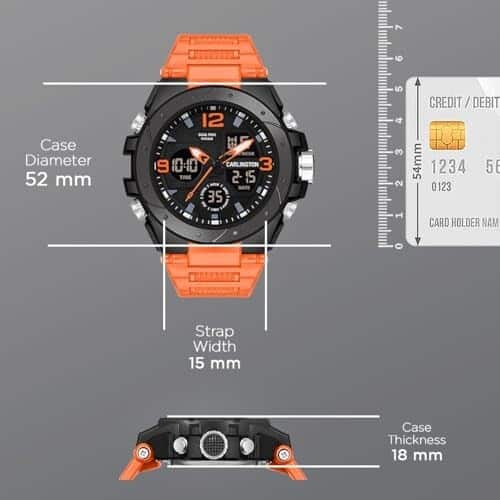 Series Analog-Digital Sports Watches for Men and Boys with Alarm, Stopwatch, Bac | eBay - الصورة 4